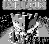 Populous (Europe) Title Screen